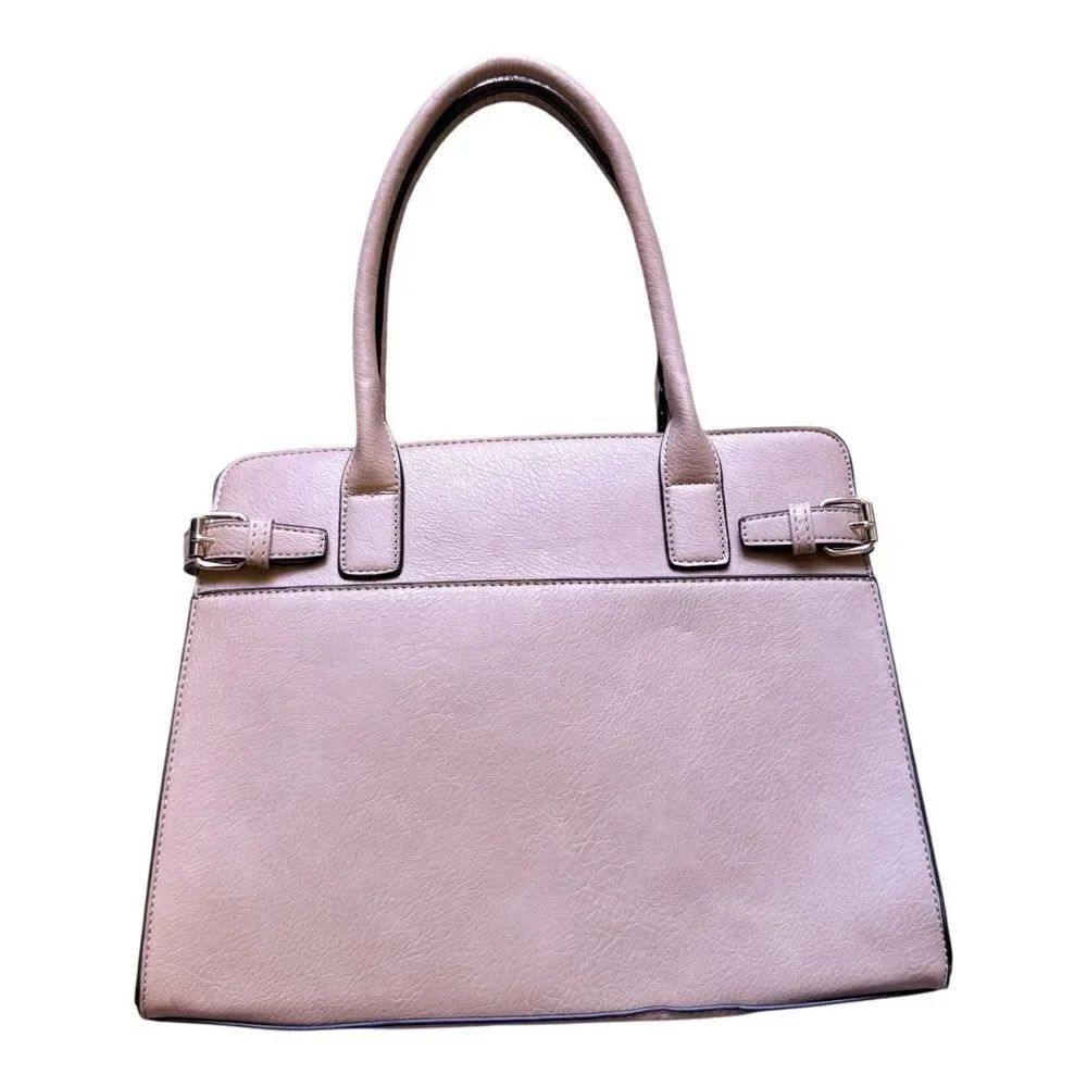 Elegant NWOT Tan Satchel Bag with Wristlet